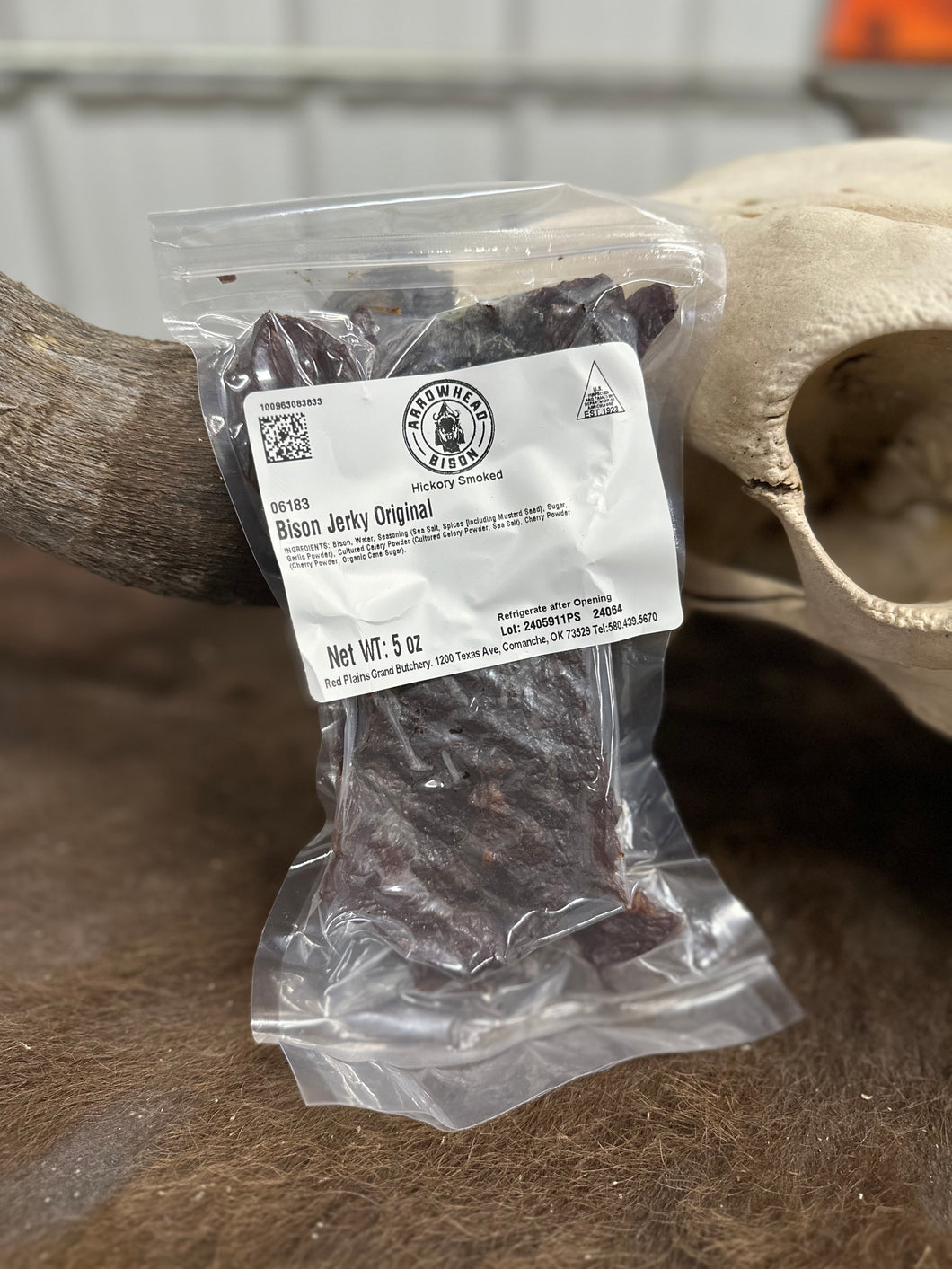 All Natural Bison Jerky (Hickory Smoked)